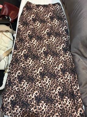 Princess Polly Leopard Print Maxi Skirt in Brown and Black